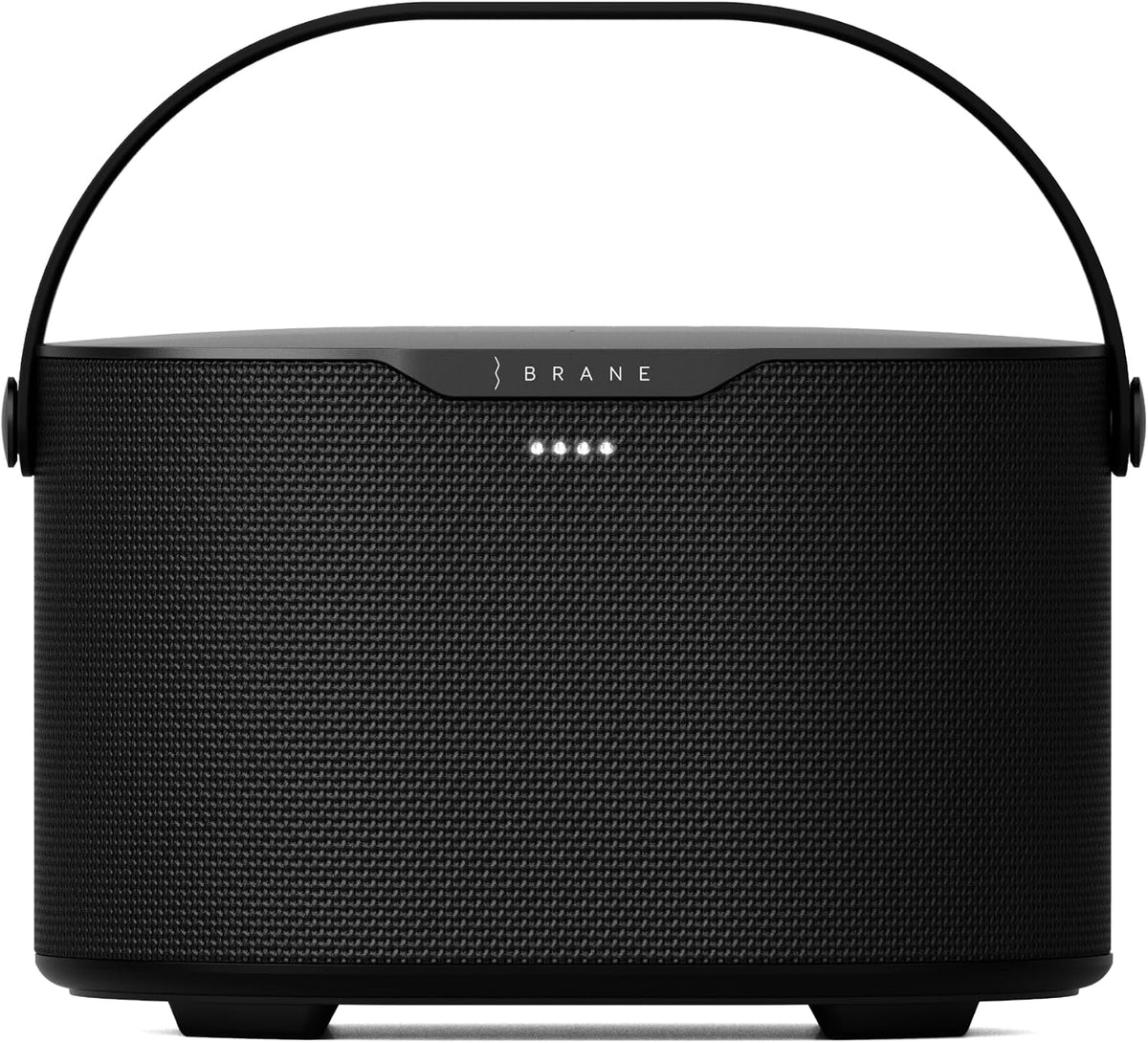 Brane Audio Brane X - Altavoz inteligente, altavoz Bluetooth inalámbrico portátil, subwoofer RAD interno, reproducción de 12 horas, resistente al agua IP57