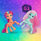 Muñecas My Little Pony Celebración del Arcoíris, Set de 6 Figuras de Poni, Muñecas de 14 cm, Juguetes para Niñas y Niños de 3 Años, Juguetes de Unicornio (Exclusivo de Amazon)