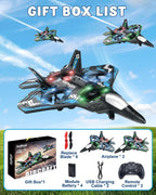 Drones para niños Avión RC de espuma, avión de control remoto, 2 unidades