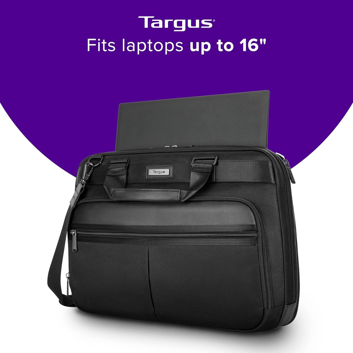Targus Mobile Elite - Bolsa para portátil de 15.4 pulgadas, compatible con controles de seguridad, tipo topload, negra (TBT045US)