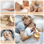 Peluche de nutria respiratoria, música suave y ligera para respirar