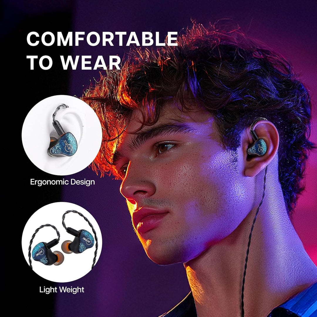 Linsoul ZiiGaat x Fresh Reviews Arete in Ear Monitor, 1DD+4BA Hybri...