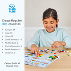 PLUS PLUS Aprende a Construir, Banderas del Mundo - Juego de bloques de