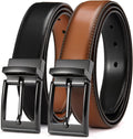 CHAOREN Cinturón reversible para hombre, 1 pieza, cinturón de vesti...