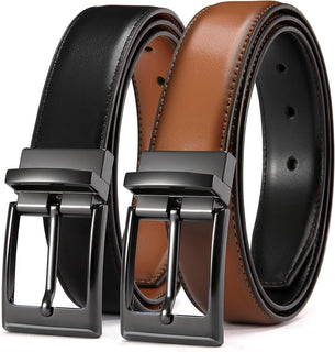 CHAOREN Cinturón reversible para hombre, 1 pieza, cinturón de vesti...