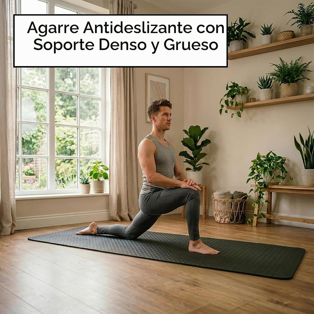 Esterilla de yoga extra grande XL, ancha y larga, extra gruesa