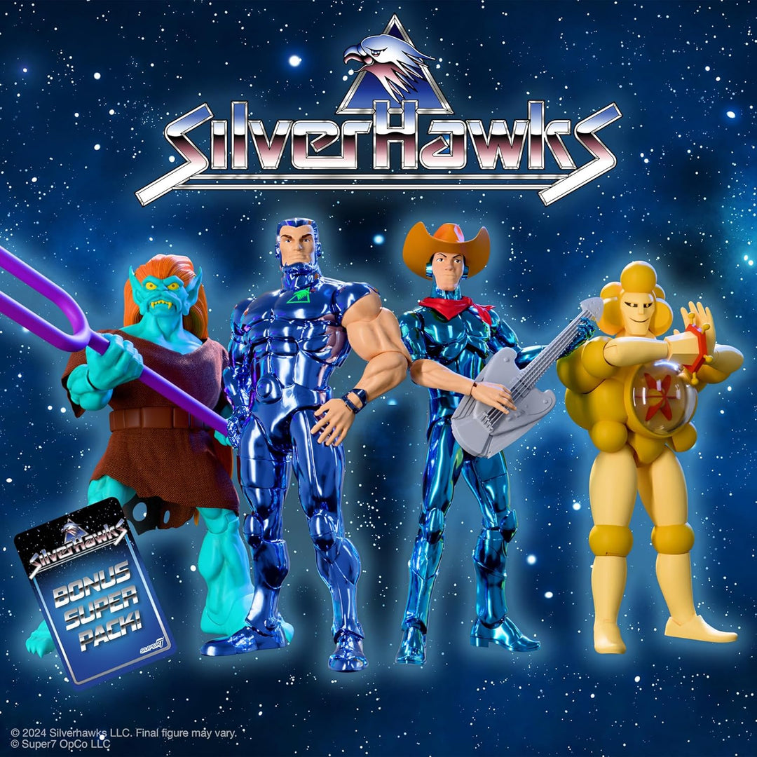 Super7 ULTIMATES! SilverHawks Steelwill (Versión de Metal VAC) - Fi...