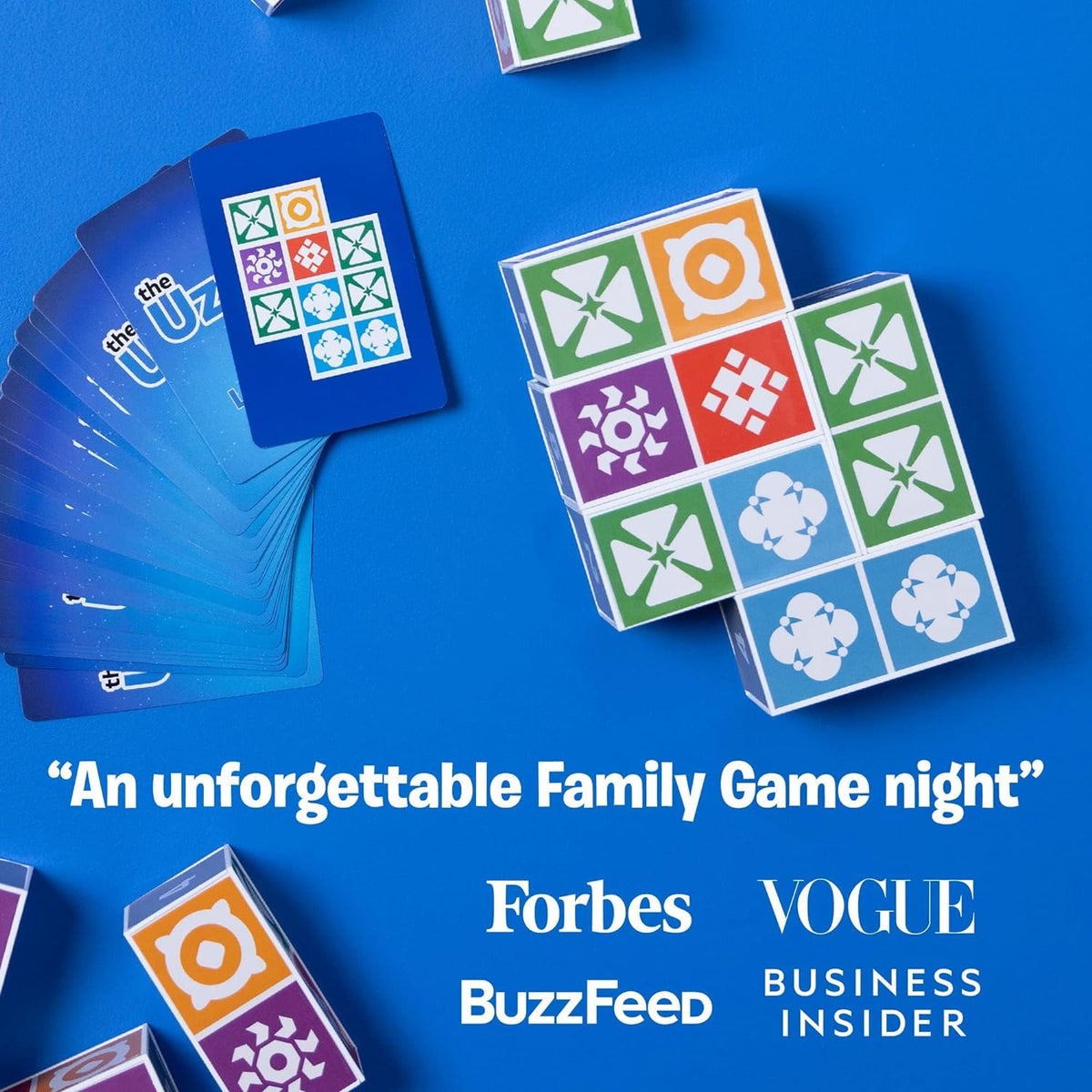 The Uzzle 3.0 Juego de mesa, Juegos de mesa familiares para niños y adultos, Juegos de rompecabezas de bloques para edades 4+