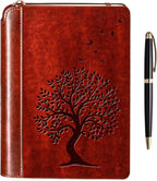 Diario del árbol de la vida para mujeres y hombres, juego de cuero