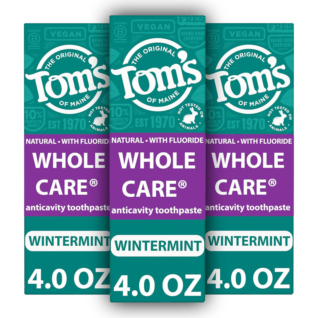 Tom's of Maine Whole Care Pasta de dientes natural con flúor, W...
