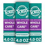 Tom's of Maine Whole Care Pasta de dientes natural con flúor, W...