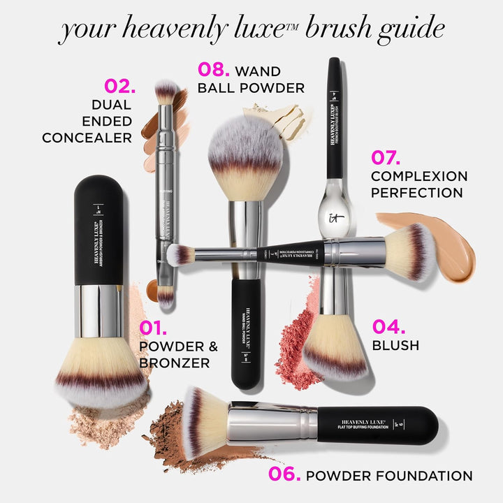 It Cosmetics, Heavenly Luxe, brocha de volumen para aplicación de b...