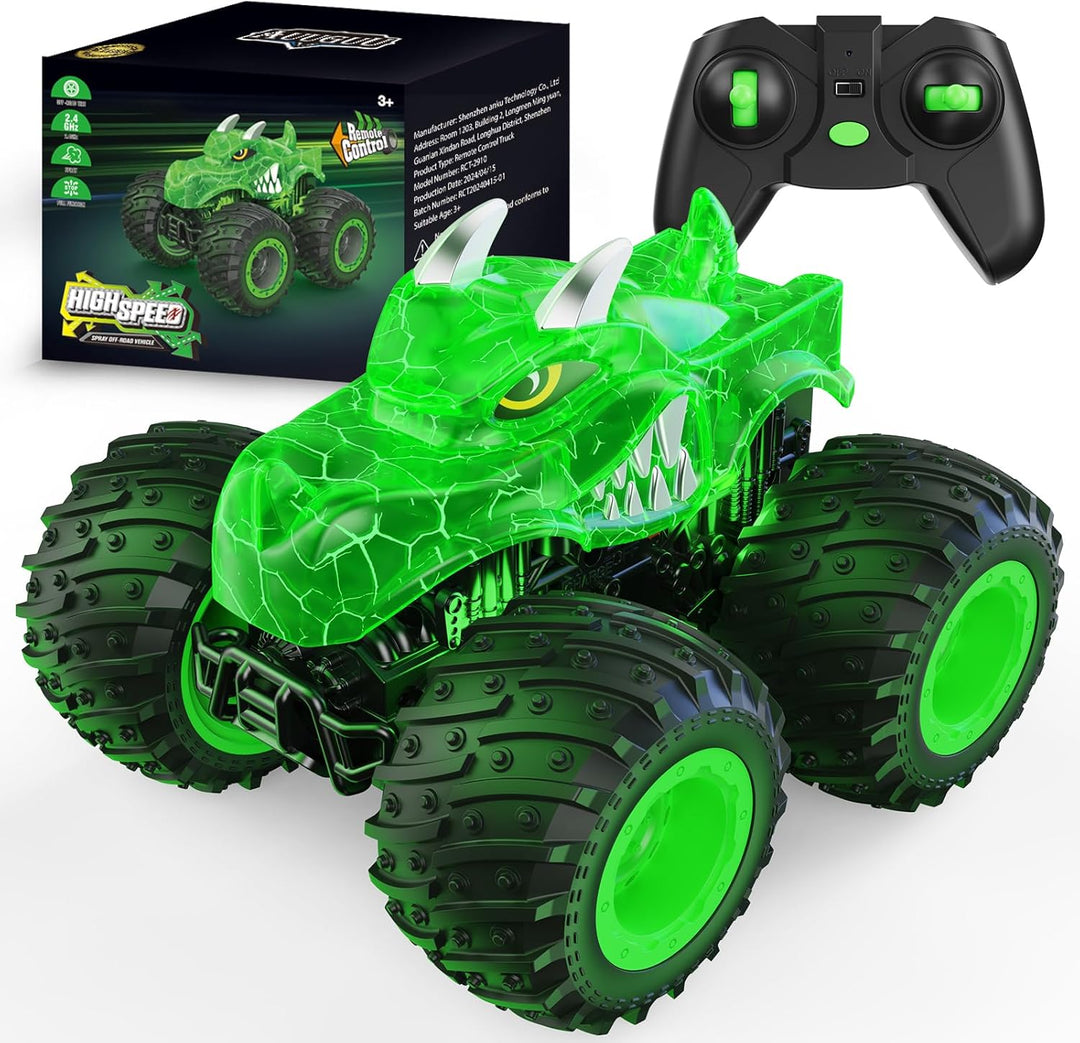AUUGUU Auto a control remoto, juguetes de camiones monstruos de 2.4...
