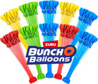 Original Bunch O Balloons Multi-Coloridos 330+ Globos de Agua de Llenado Rápido y Autoadhesivos (Paquete Exclusivo de Amazon de 10) de ZURU, Globos de Agua para Toda la Familia, Niños, Adolescentes