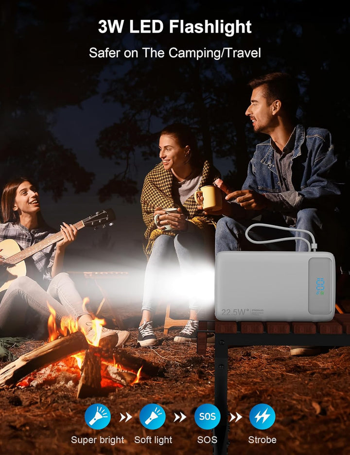 Cargador portátil, 27000 mAh 22.5 W, cargador de batería de carga r...