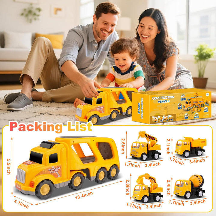 Nicmore Camión de Construcción para Niños Pequeños: Juguetes para N...