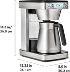 Cafetera de café OXO Brew de 12 tazas con función de porción única sin cápsula, plateada