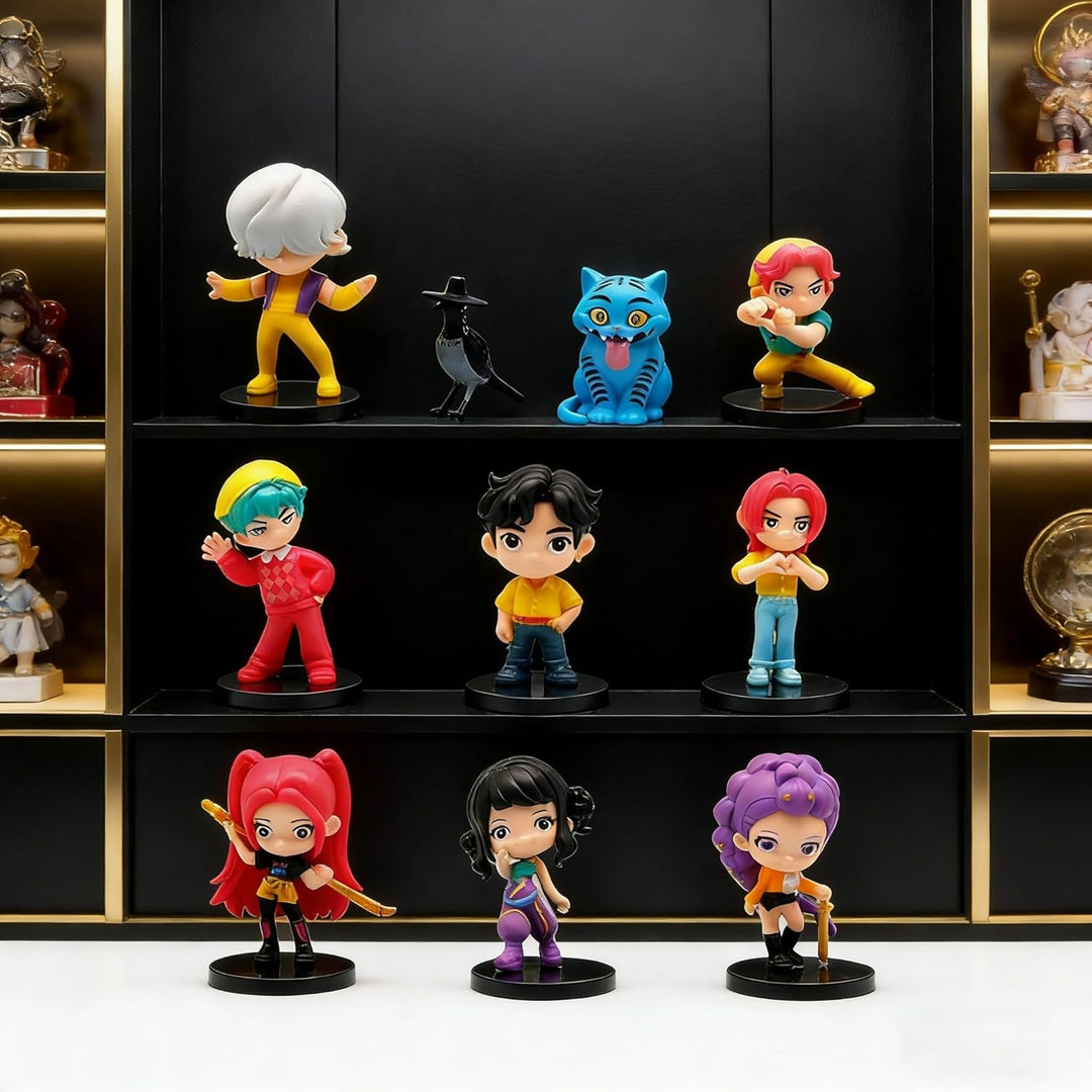 KDWER 10 figuras de dibujos animados, linda figura coleccionable, r...