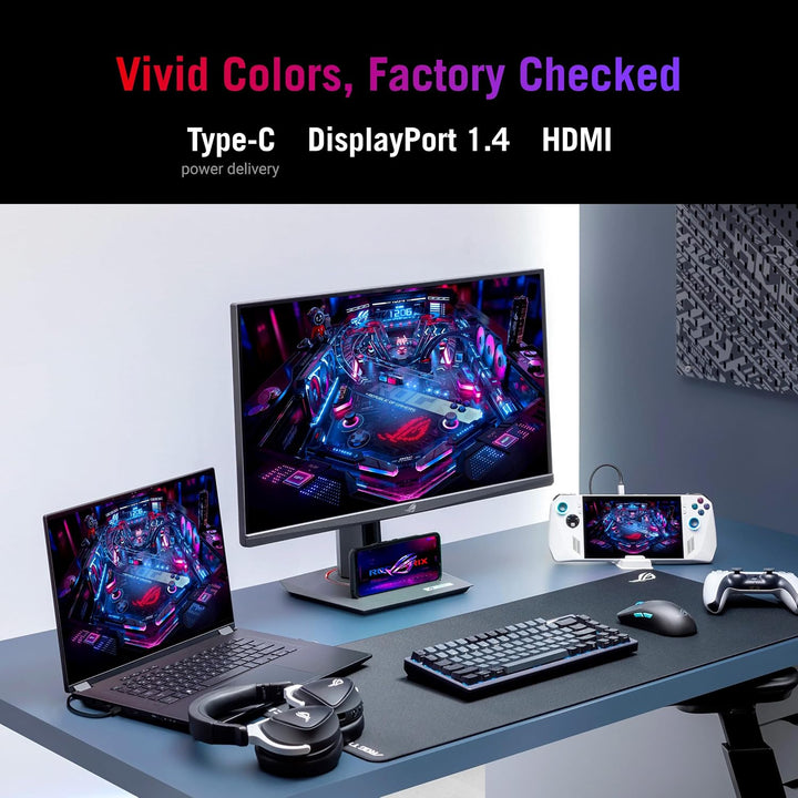 ASUS ROG Strix 27\u201D 1440P USB-C HDR Monitor de juegos con sopor...