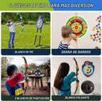 Bow y Arrow para Kids, LED Light Up Archery Set, Indoor Outdoor Sport Gifts para Boys Girls Ages 4-12