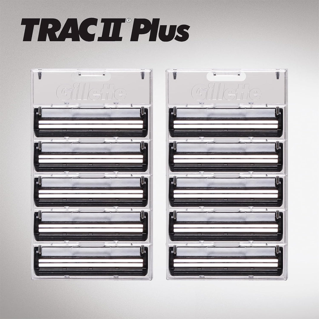 Gillette TRAC II Plus - Recargas de cuchilla de afeitar para hombre...