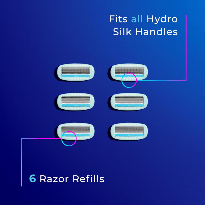 Schick Hydro Silk Recambios de cuchillas de afeitar sensibles, maqu...