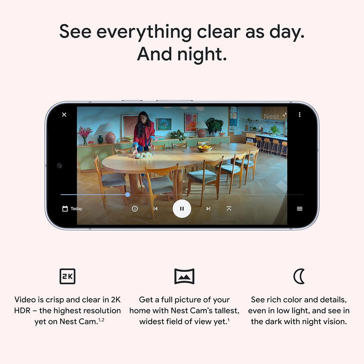 Google Nest Cam Indoor (con cable, 3ª generación) - Cámara de segur...