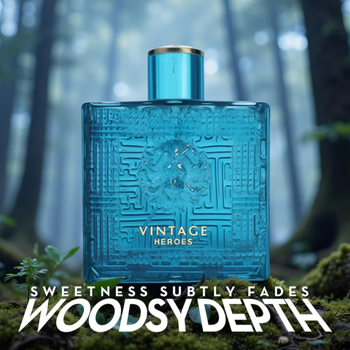 A CENTER Vintage Hero - Perfume de colonia para hombre, espray natu...