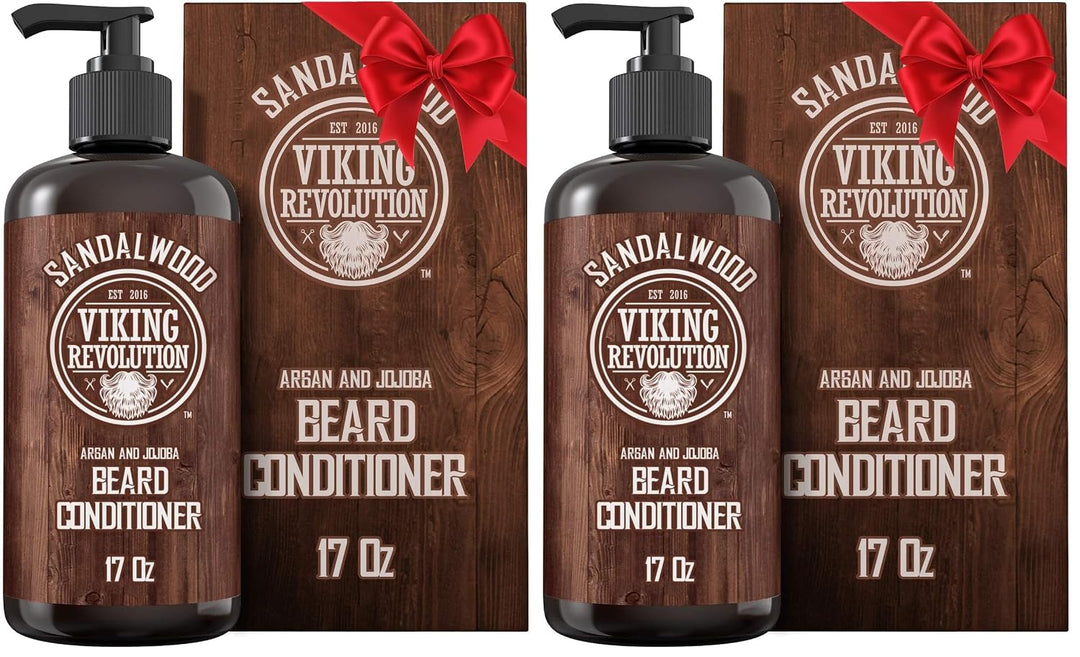 Viking Revolution Acondicionador de barba con aceites de argán y jo...
