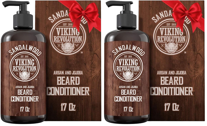 Viking Revolution Acondicionador de barba con aceites de argán y jo...