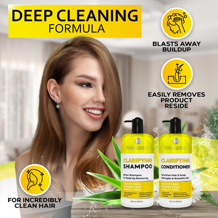 BELLISSO - Set de champú y acondicionador aclarante, productos unis...
