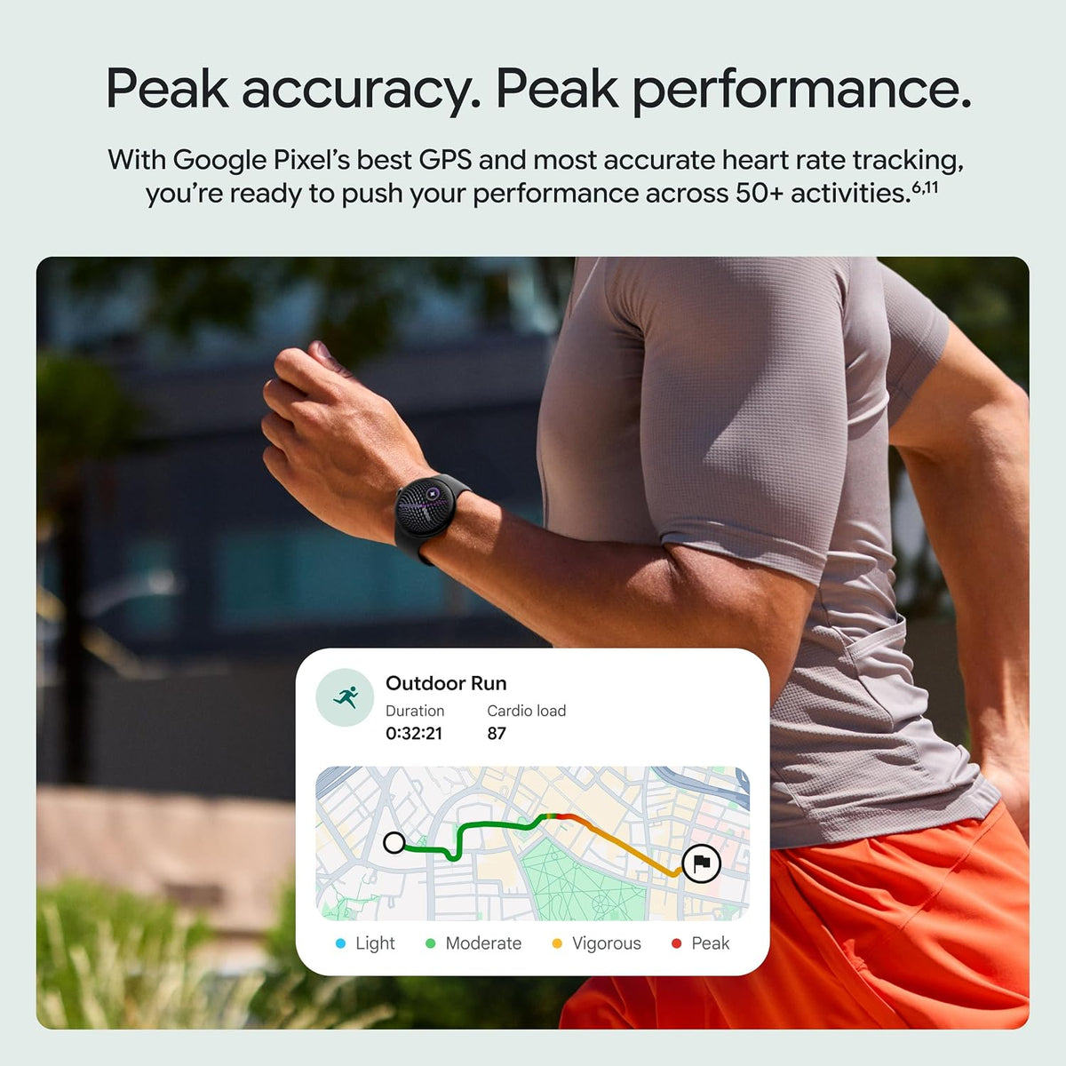 Google Pixel Watch 5 (1.614 in) - Reloj inteligente Android - Obsidiana