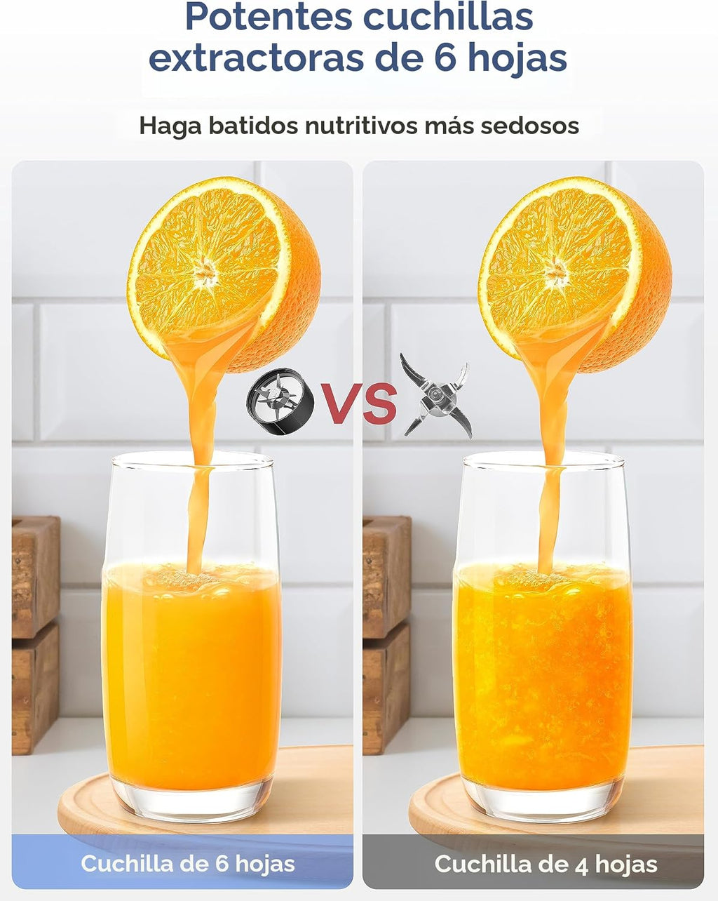 Ganiza Licuadora para Batidos, licuadora de 900W para batidos y licuados, Combo de licuadora personal y molinillo de 15 piezas para cocina, batidora de licuados con 4 tazas portátiles libres de BPA