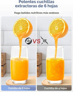 Ganiza Licuadora para Batidos, licuadora de 900W para batidos y licuados, Combo de licuadora personal y molinillo de 15 piezas para cocina, batidora de licuados con 4 tazas portátiles libres de BPA