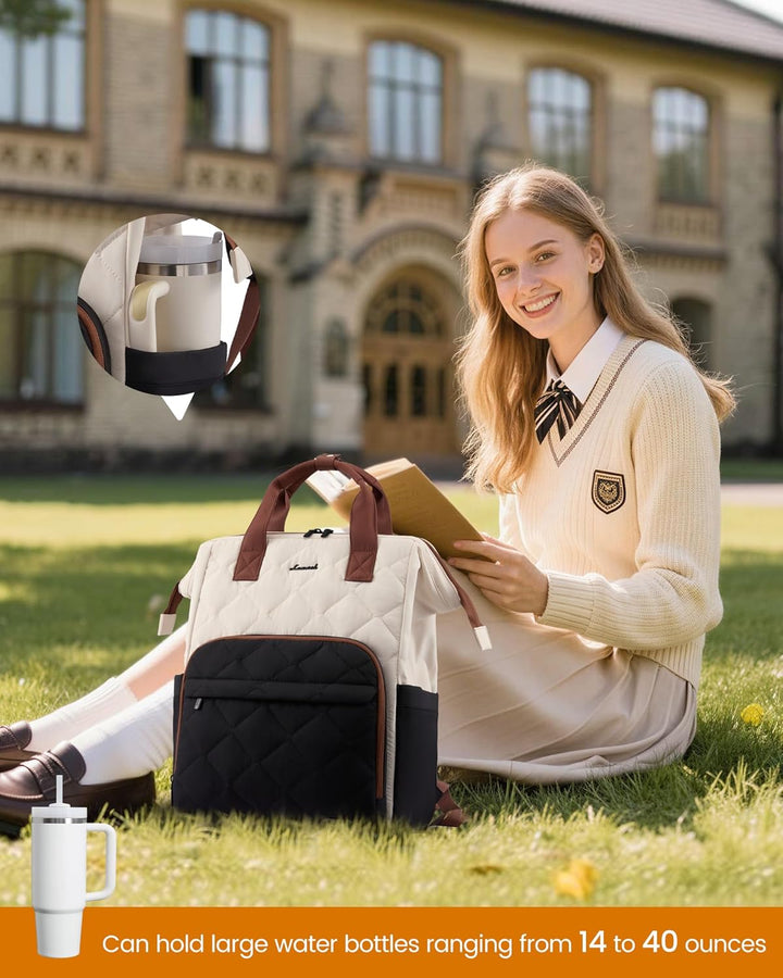 LOVEVOOK Mochila para laptop para mujer, mochila de viaje de trabaj...