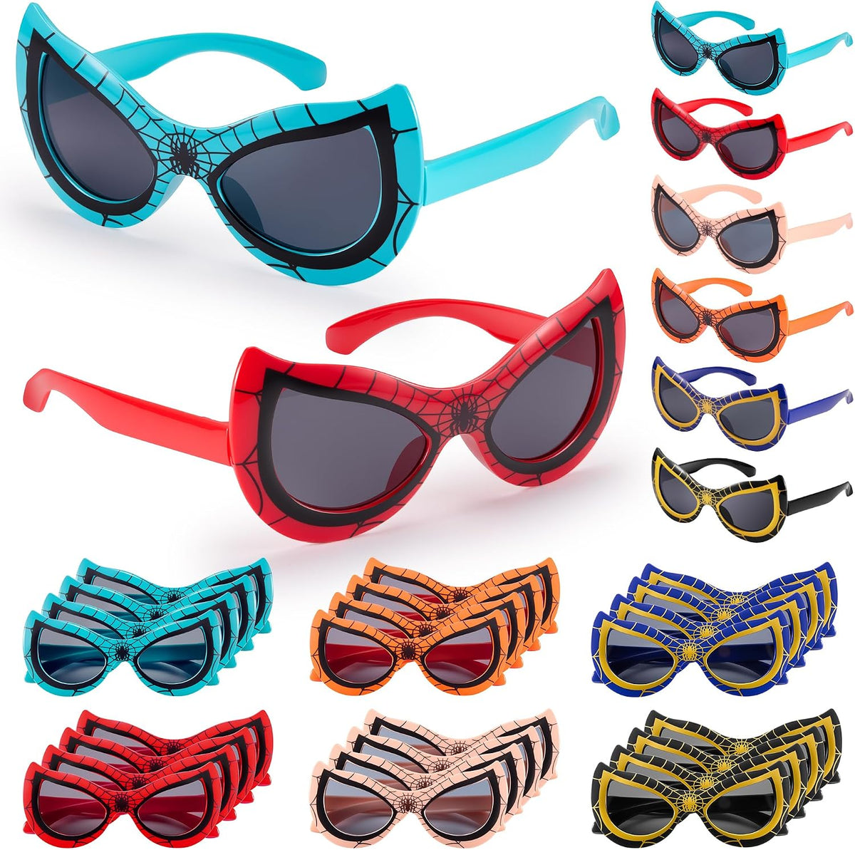 Paquete de 24 lentes de sol para niños, regalos de fiesta para niños