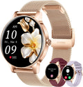 Reloj inteligente para mujer (respuesta/hacer llamadas), pantalla HD de 1.27 pulgadas con monitor de frecuencia cardíaca/sueño, más de 130 modos deportivos IP68 impermeable seguimiento de actividad