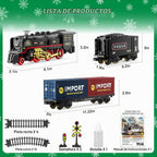 Funwee Juego de tren con humo, luces y sonido para debajo del árbol de