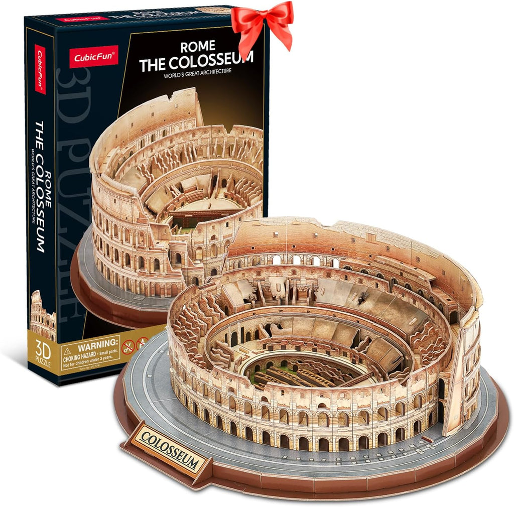 CubicFun Rome Coliseo Rompecabezas 3D para Adultos y Niños, Kit de Modelo de 163 Piezas