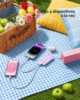 VEGER Cargador portátil de carga rápida de 22.5 W, banco de energía...