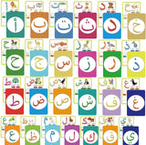 36 tarjetas flash árabes aprendizaje del alfabeto árabe
