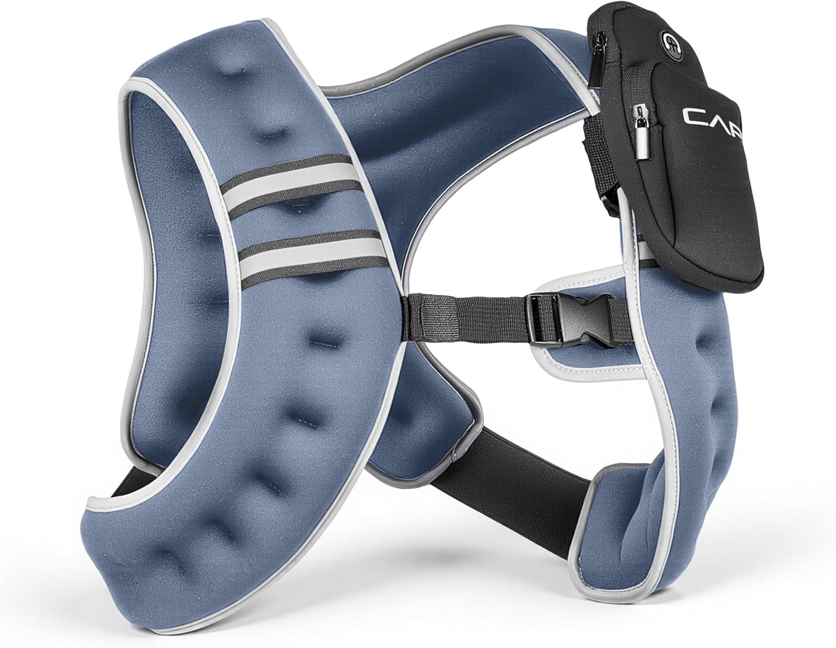 CAP Chaleco con peso para mujeres y hombres, 8-30 libras, chaleco reflectante de fitness para caminar, correr, cardio, rucking, y entrenamientos de fuerza, varios colores