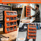 Organizador de caja de herramientas, organizador portátil de piezas