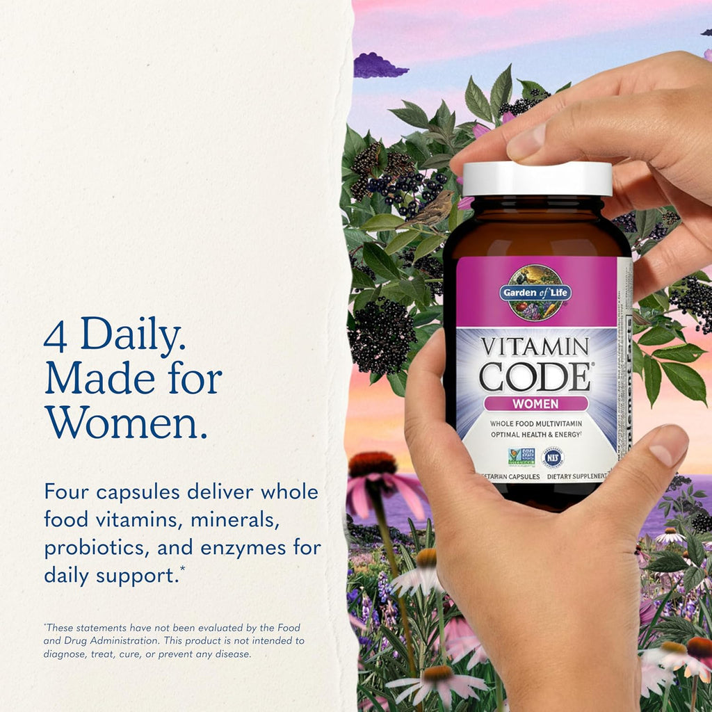 Garden of Life Multivitamin para Mujeres, Vitamin Code Multi