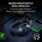 Razer Barracuda X Chroma Audífonos Gamer Inalámbricos, 2.4 GHz, negro