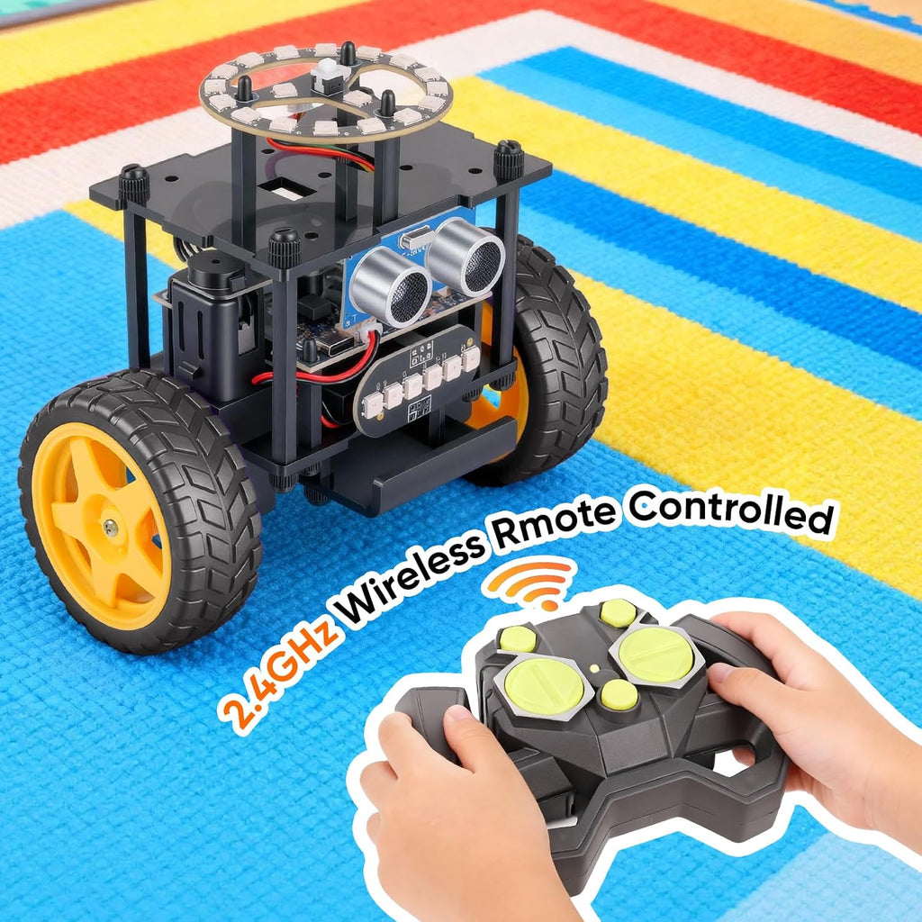 Kit de coche robot inteligente, robótica para niños de 8 a 12 años