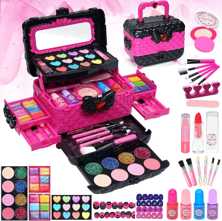 Juegos de maquillaje para niñas - Kit de maquillaje para niñas, Maq...