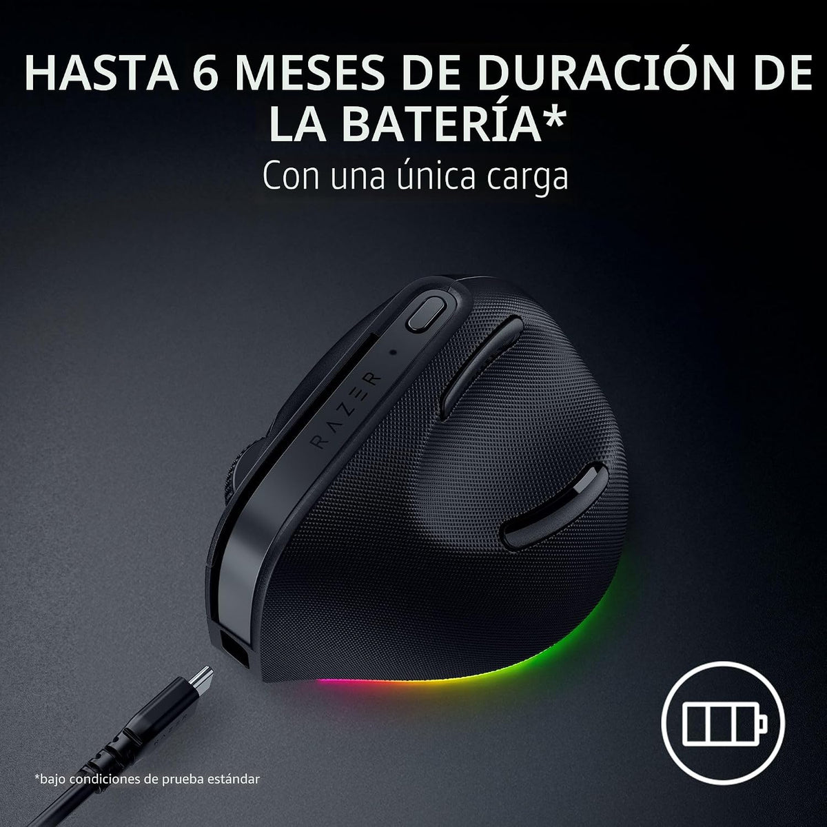 Ratón Inalámbrico Vertical Razer Pro Click V2: Diseño Ergonómico de...