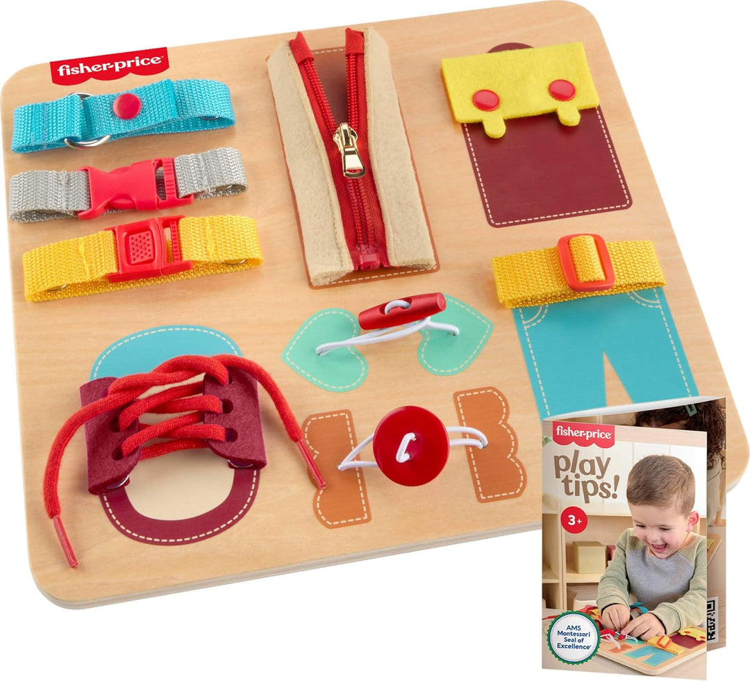 Fisher-Price Tocador de juguete Montessori de madera sello
