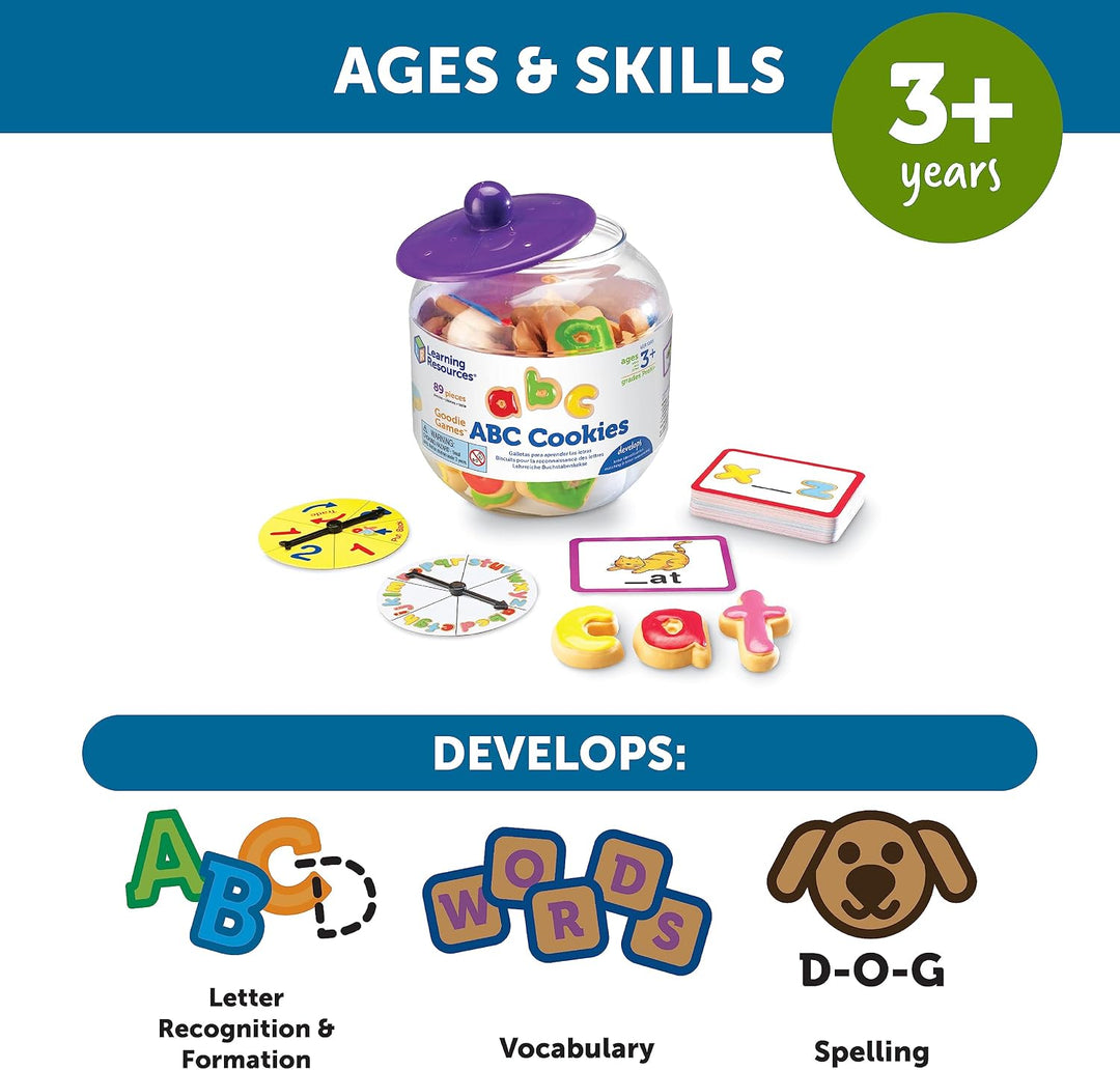 Learning Resources Goodie Games ABC Cookies - Letras del alfabeto,...